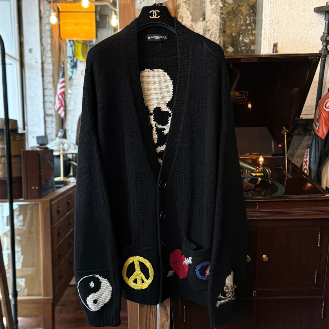 마스터마인드 캐시미어 자수 가디건 상품이미지4