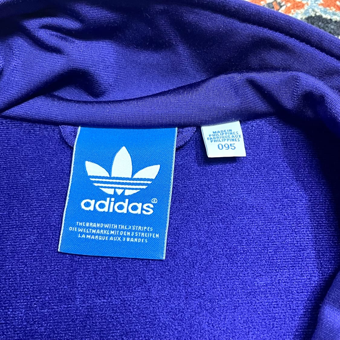 아디다스 오리지날 파이어버드 퍼플 기모 집업 져지 남성95 상품이미지6