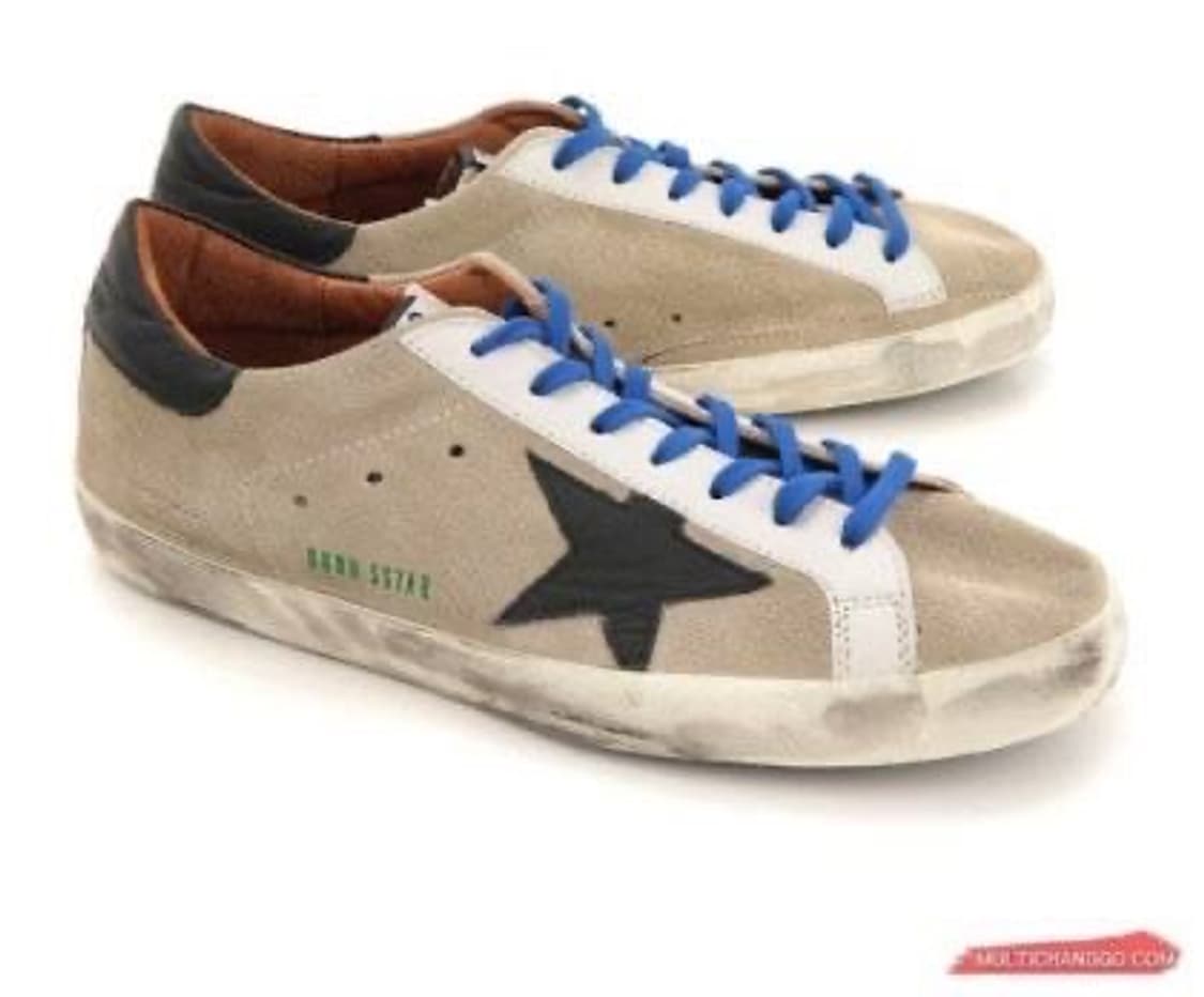 정품 43) 골든구스 누벅 블랙탭 블루 레이스 스니커즈 275~280 상품이미지6