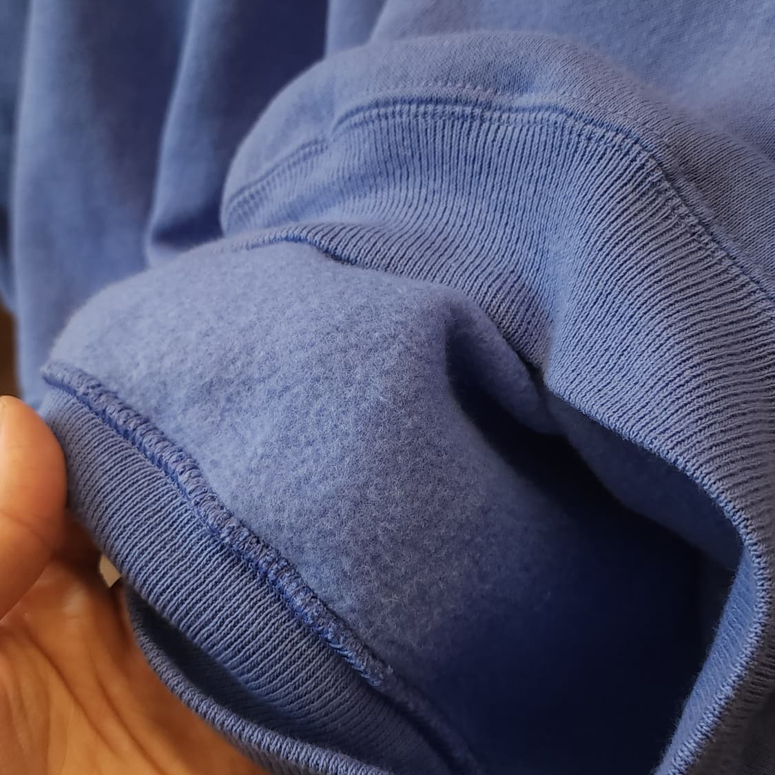 90s 빈티지 스웻셔츠 플레인 스웻셔츠 파스텔 퍼플 블루 L 상품이미지6