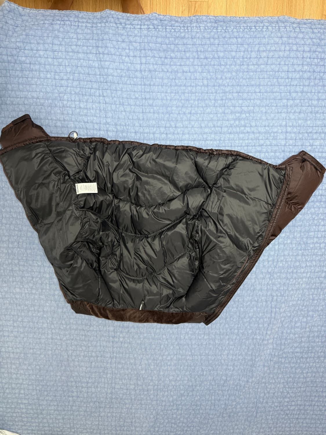 살로몬 컨투어 다운 자켓 초콜릿 패딩 M 상품이미지4