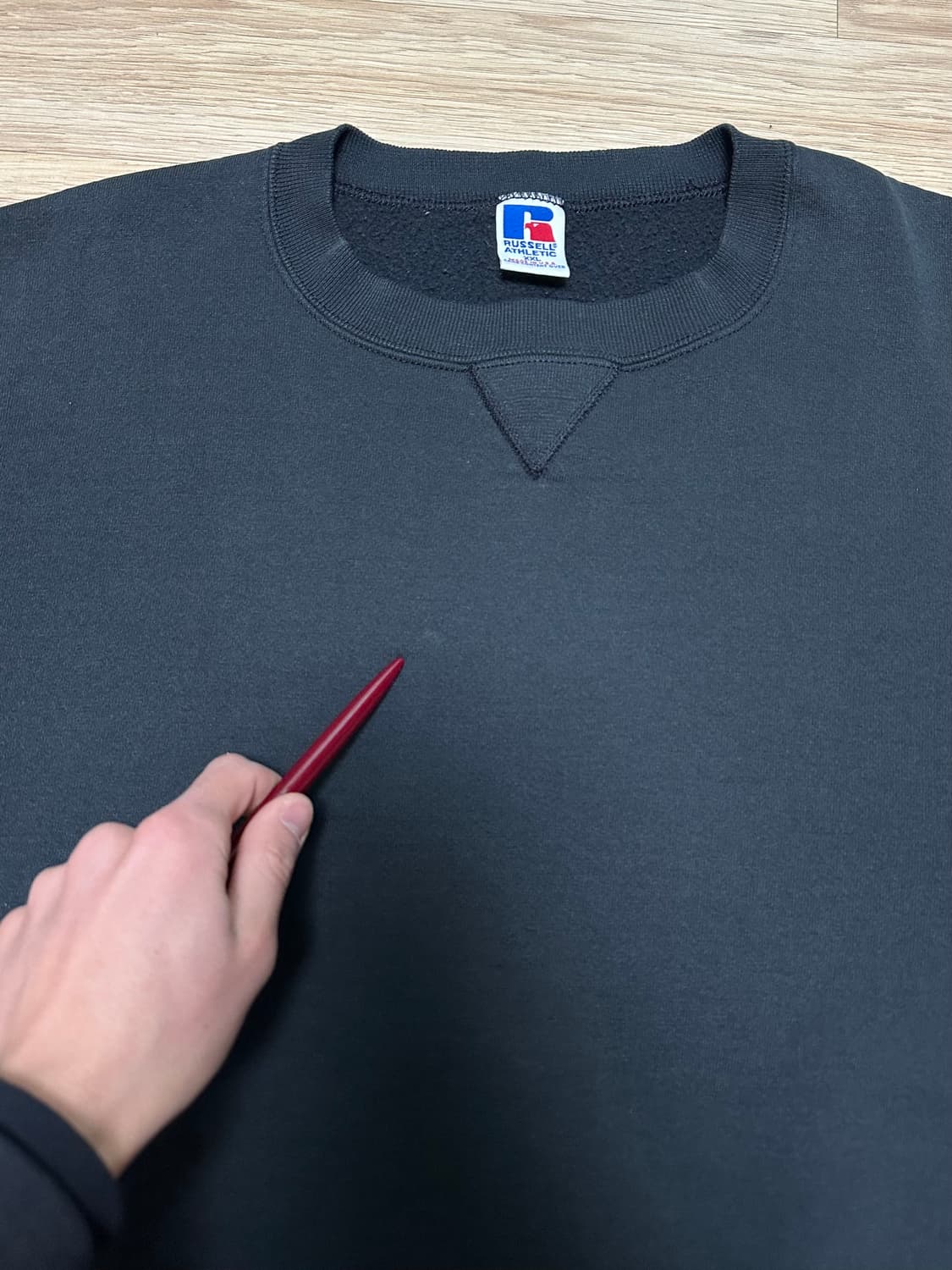 90s 빈티지 러셀 스웻셔츠 그린 XXL USA 상품이미지7