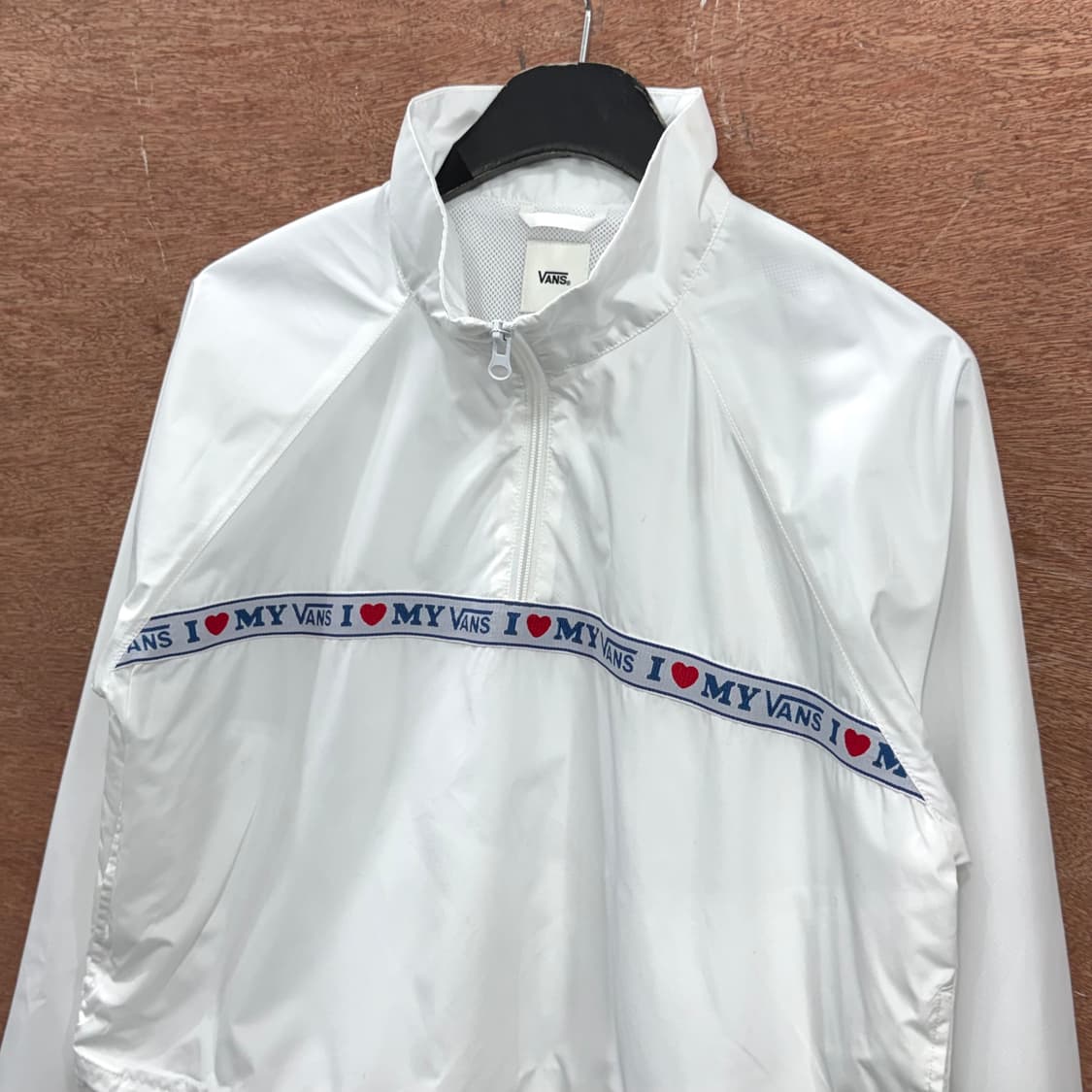 반스 테이프라인 크롭 반집업 상품이미지2