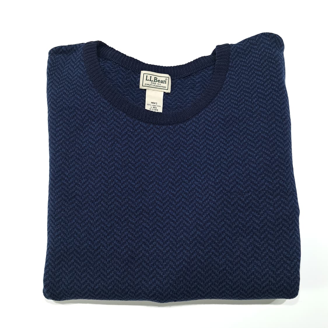 CL102 L 엘엘빈 다크 네이비 버드아이 크루넥 니트 상품이미지6