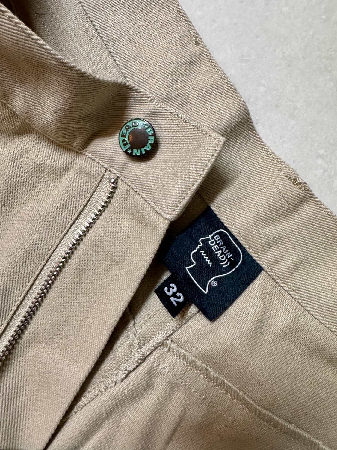 브레인데드 스월 트윌 팬츠 카키 32 상품이미지6