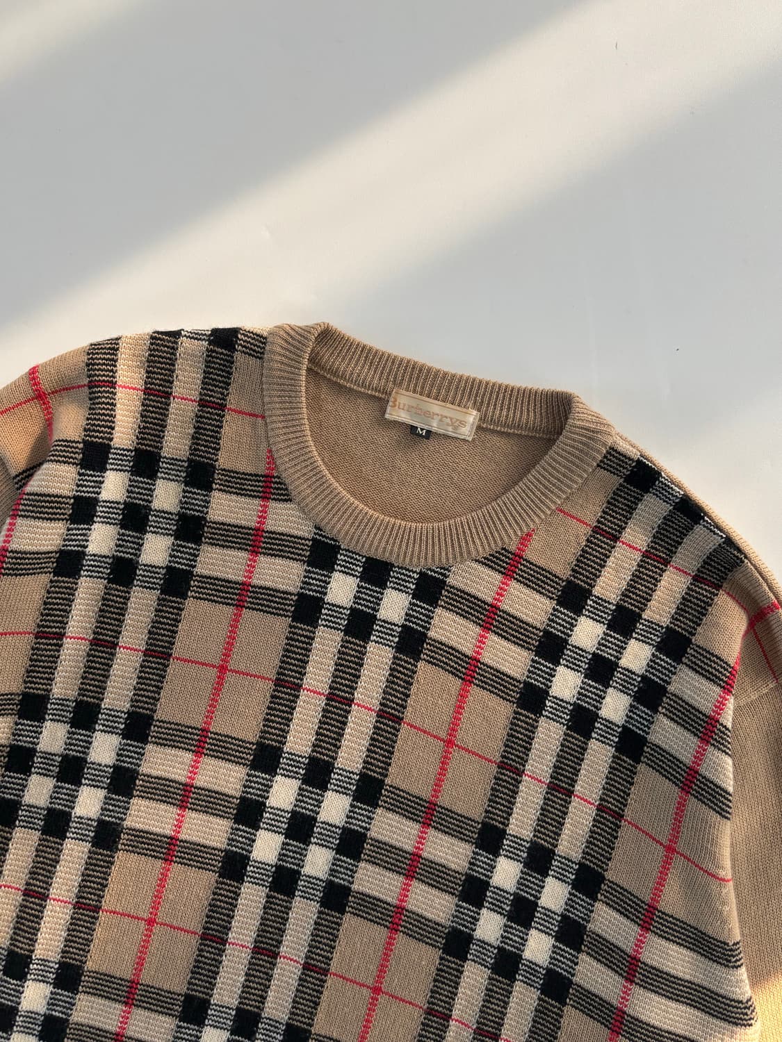 Burberry 버버리 90s 노바체크 울 니트 상품이미지3