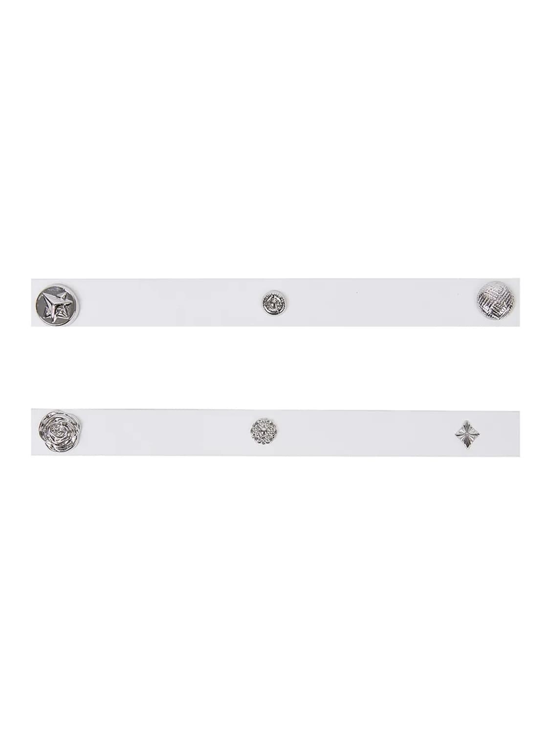 세릭 스터드 레더 벨트 화이트 상품이미지3