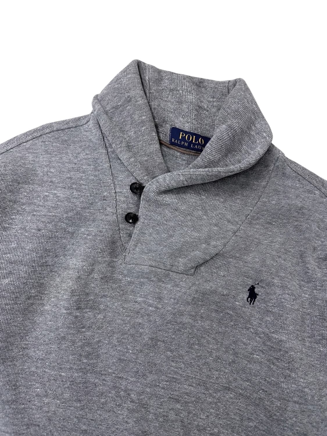 폴로 숄카라 니트 웜그레이 (L) 상품이미지2