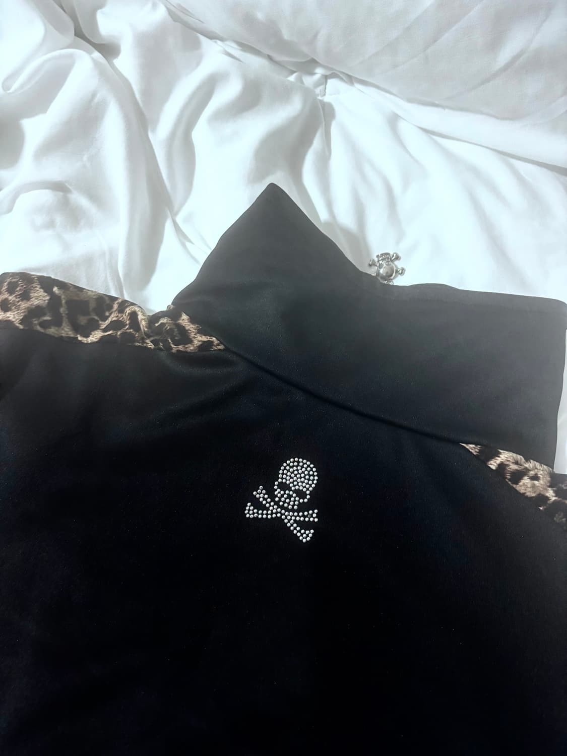 갸루깔 호피 하이넥 집업 상품이미지5