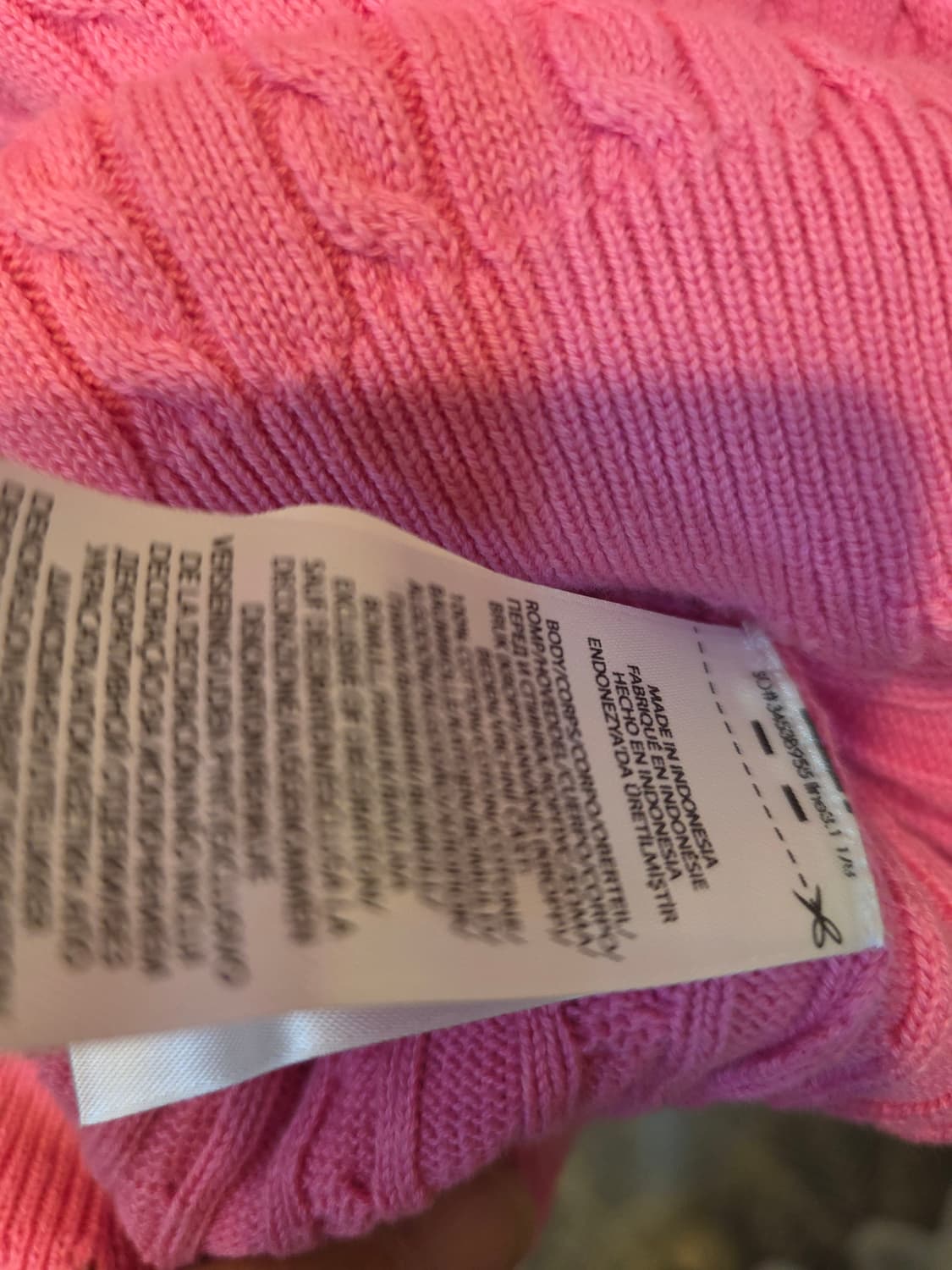 폴로 랄프로렌 핑크 가디건 상품이미지5