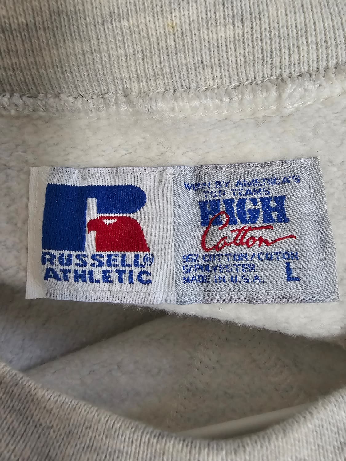 러셀 애슬레틱 90년대 하이코튼 스웻셔츠 L 상품이미지4