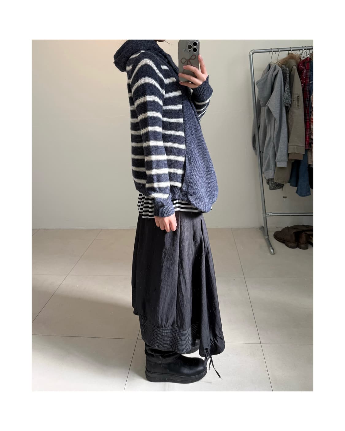 빈티지 후드 니트 상품이미지6