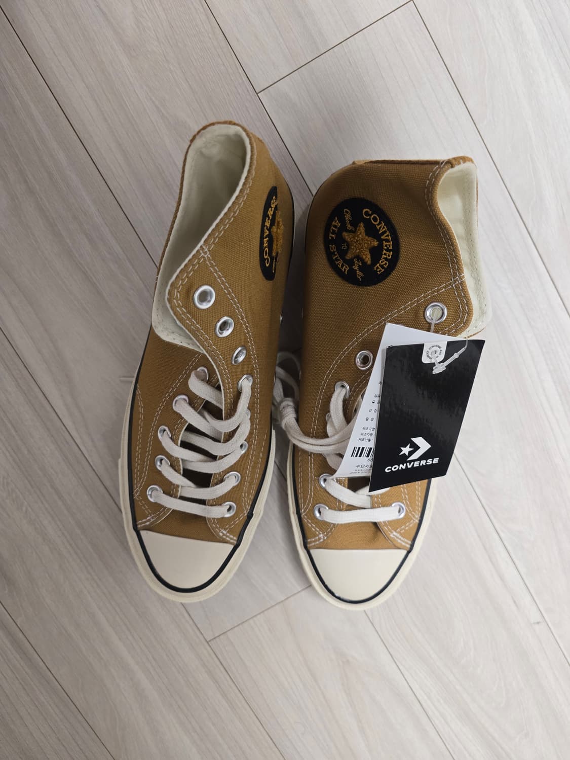 컨버스 척 70 하이 빈티지 캔버스 위트 265 새상품 상품이미지2