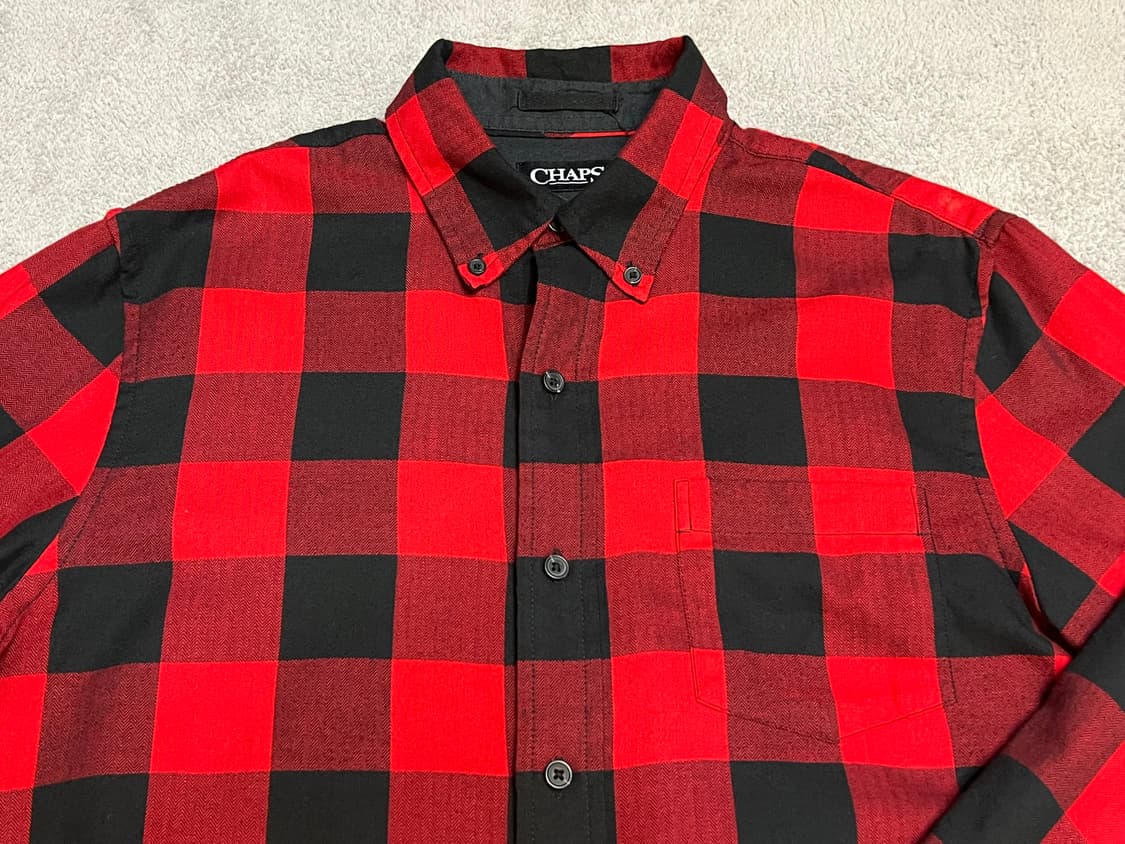 Polo 폴로 챕스 레드블랙 플란넬 체크셔츠  상품이미지1