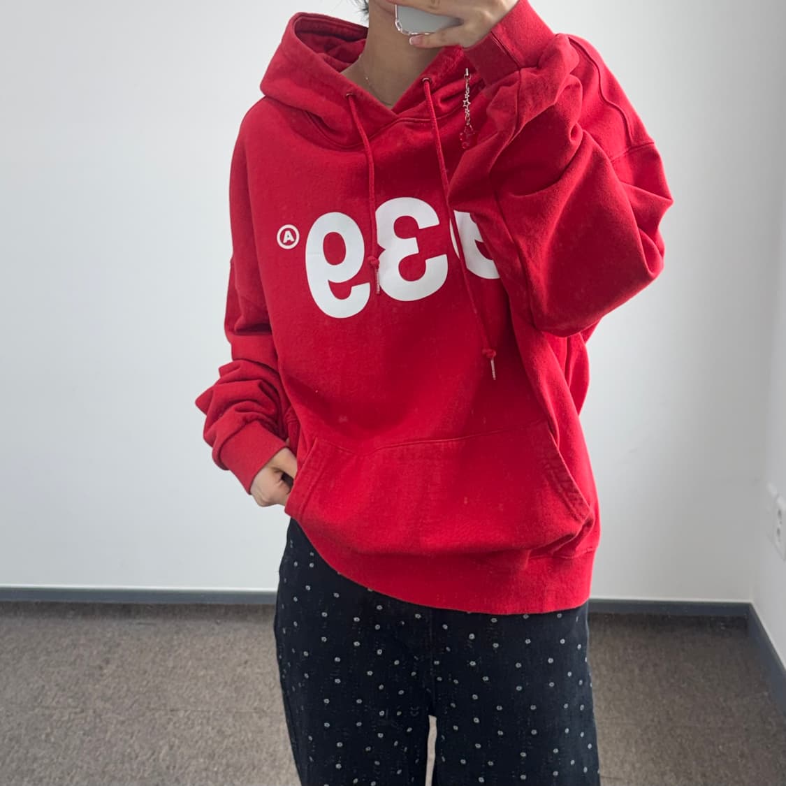 Archive bold 939 레드 후드티  상품이미지2