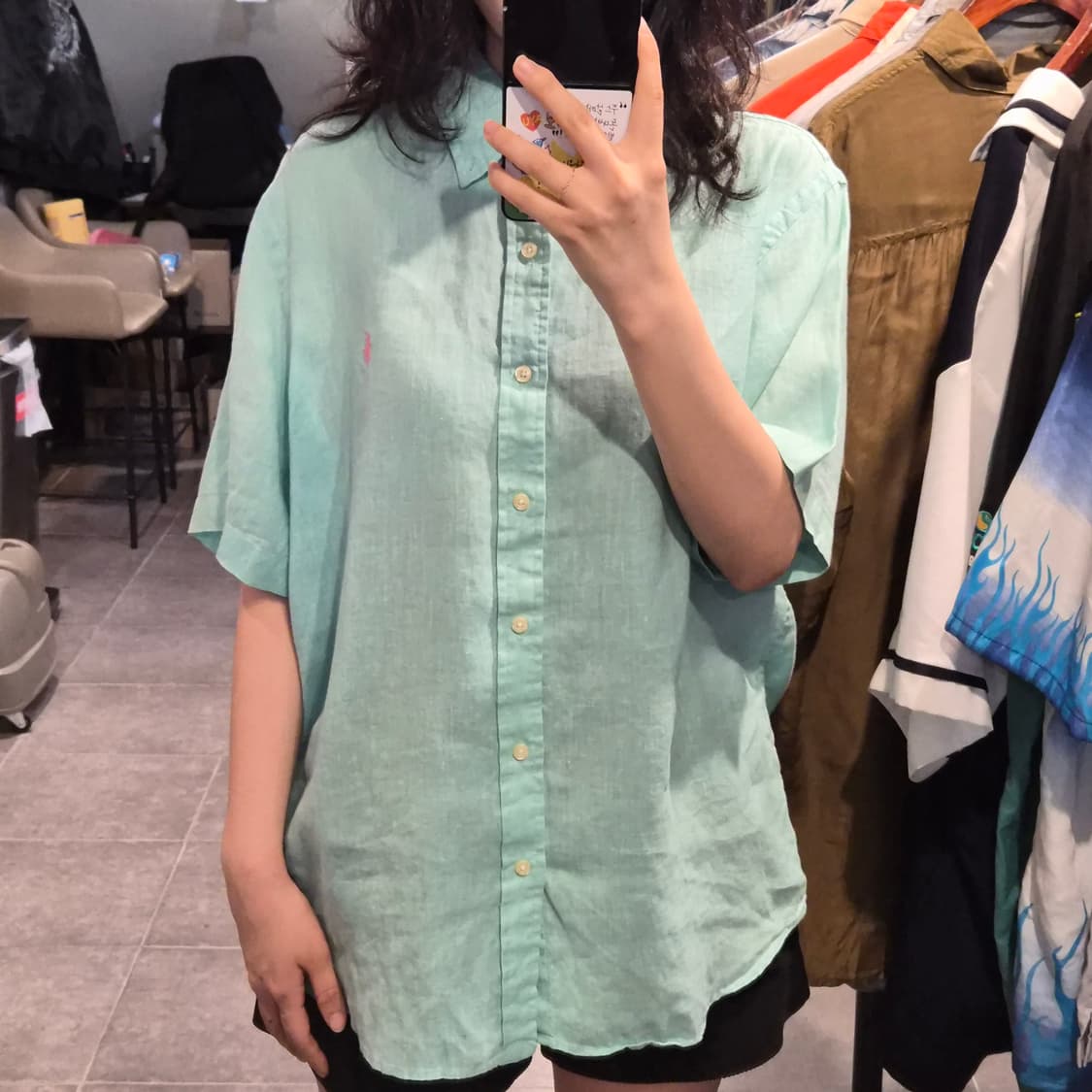 [NO.9] 폴로 반팔 셔츠 민트 상품이미지2