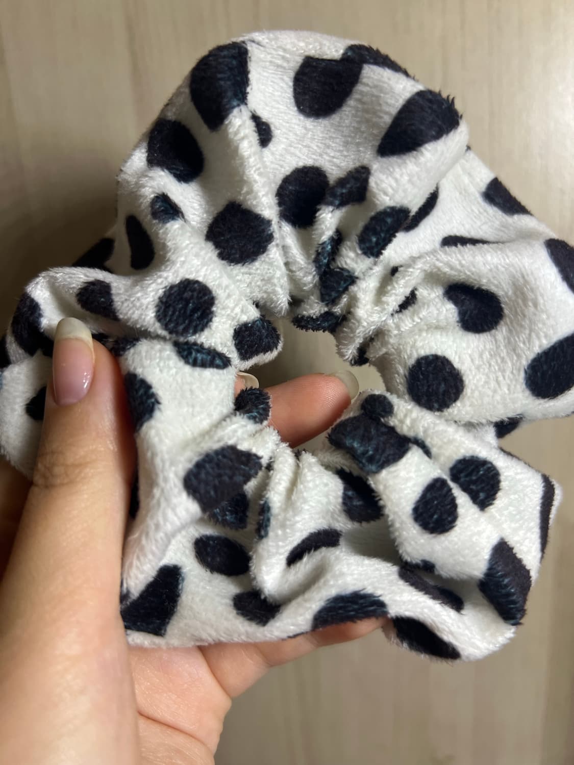 갸루 젖소 밀크카우 헤어 슈슈 스크런치 곱창밴드 상품이미지2