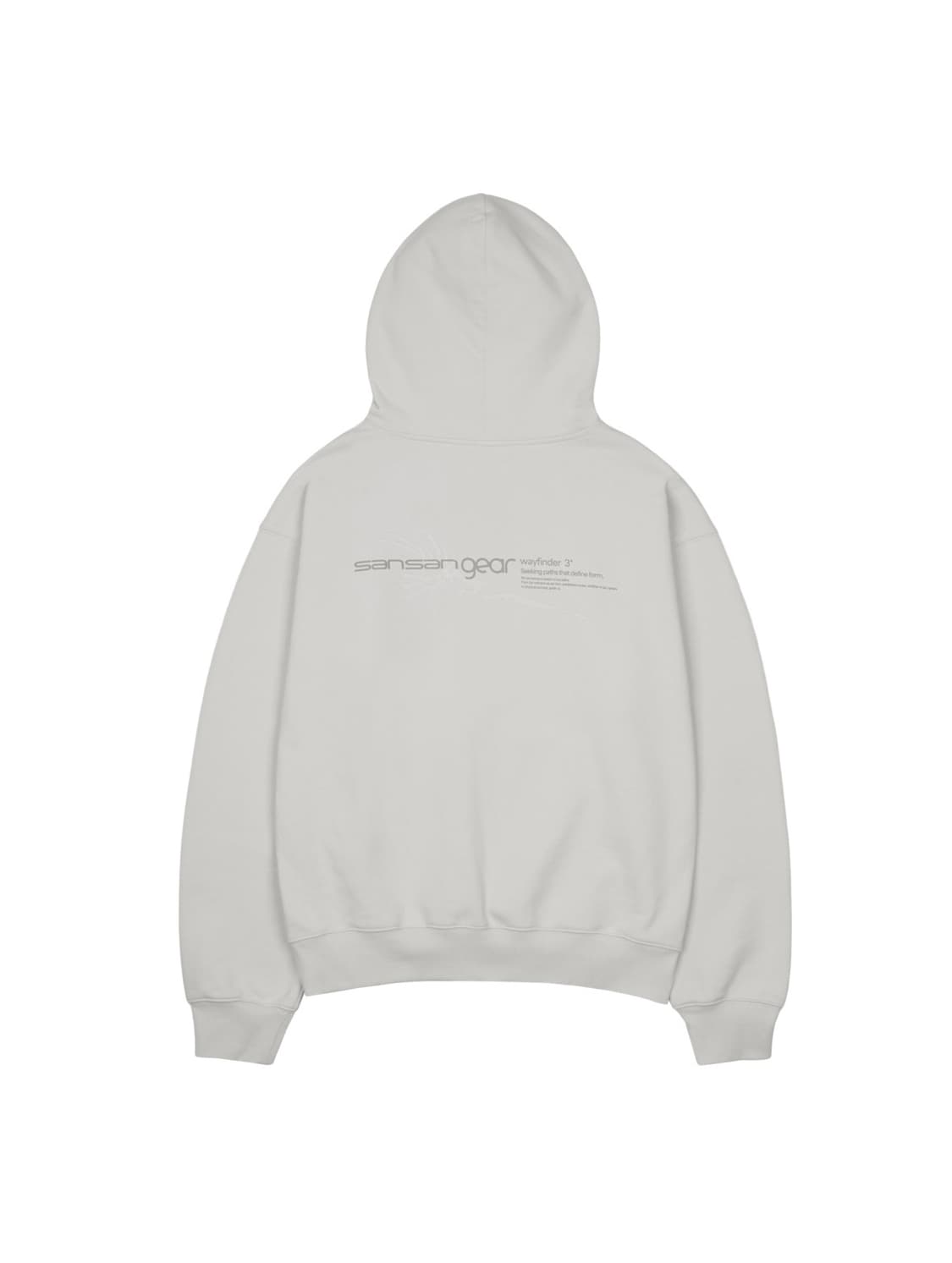 산산기어 logo hoodie light grey 1사이즈 상품이미지2