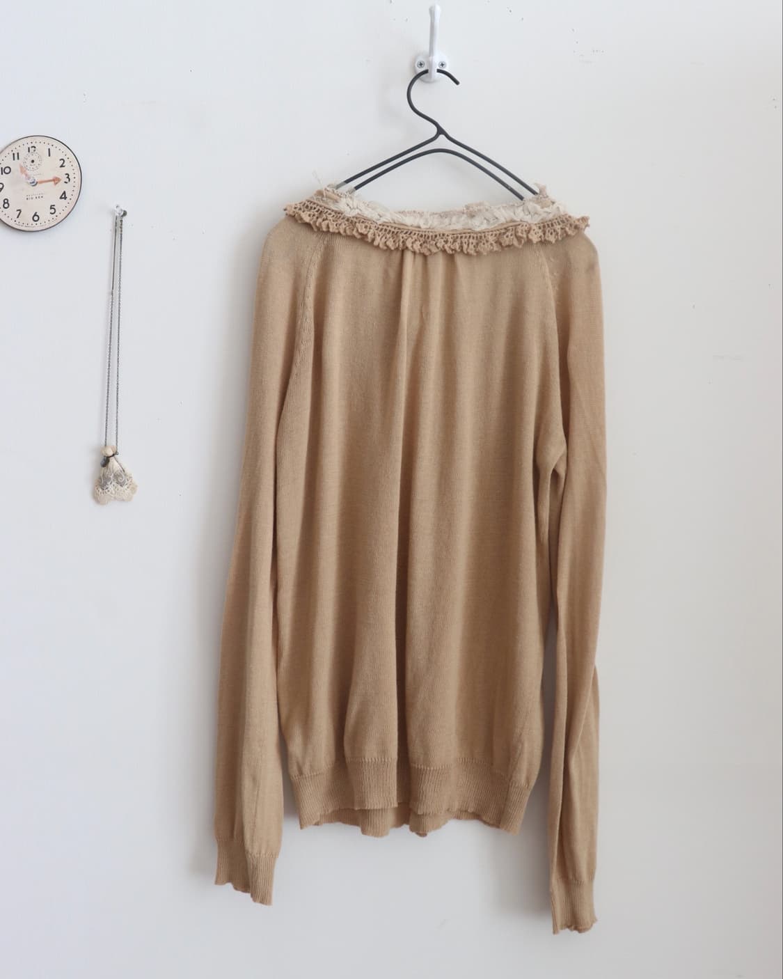 [Sunao Kuwahara] Lace Frill Cardigan 상품이미지10