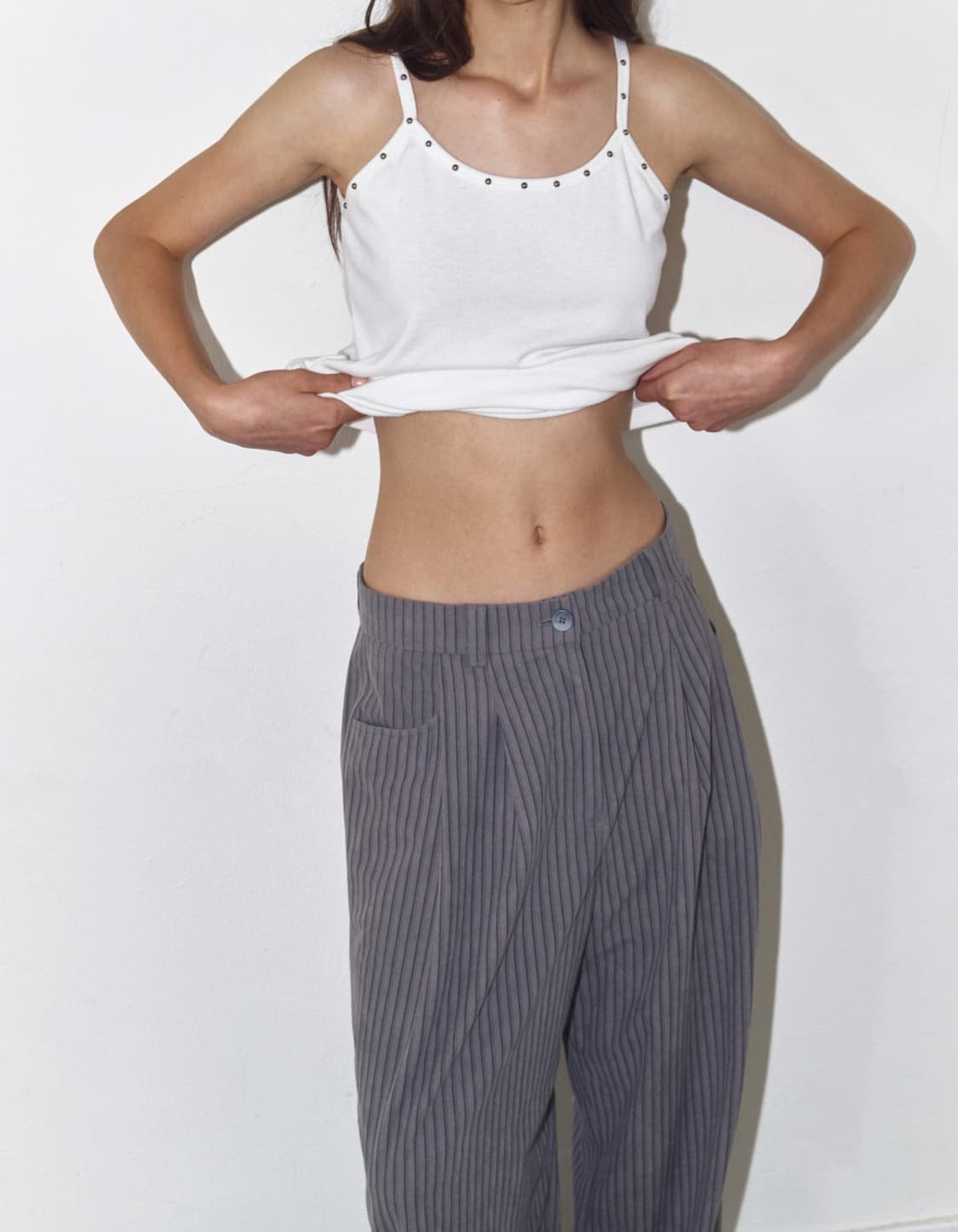 폴리수엠 스트라이프 팬츠 상품이미지1