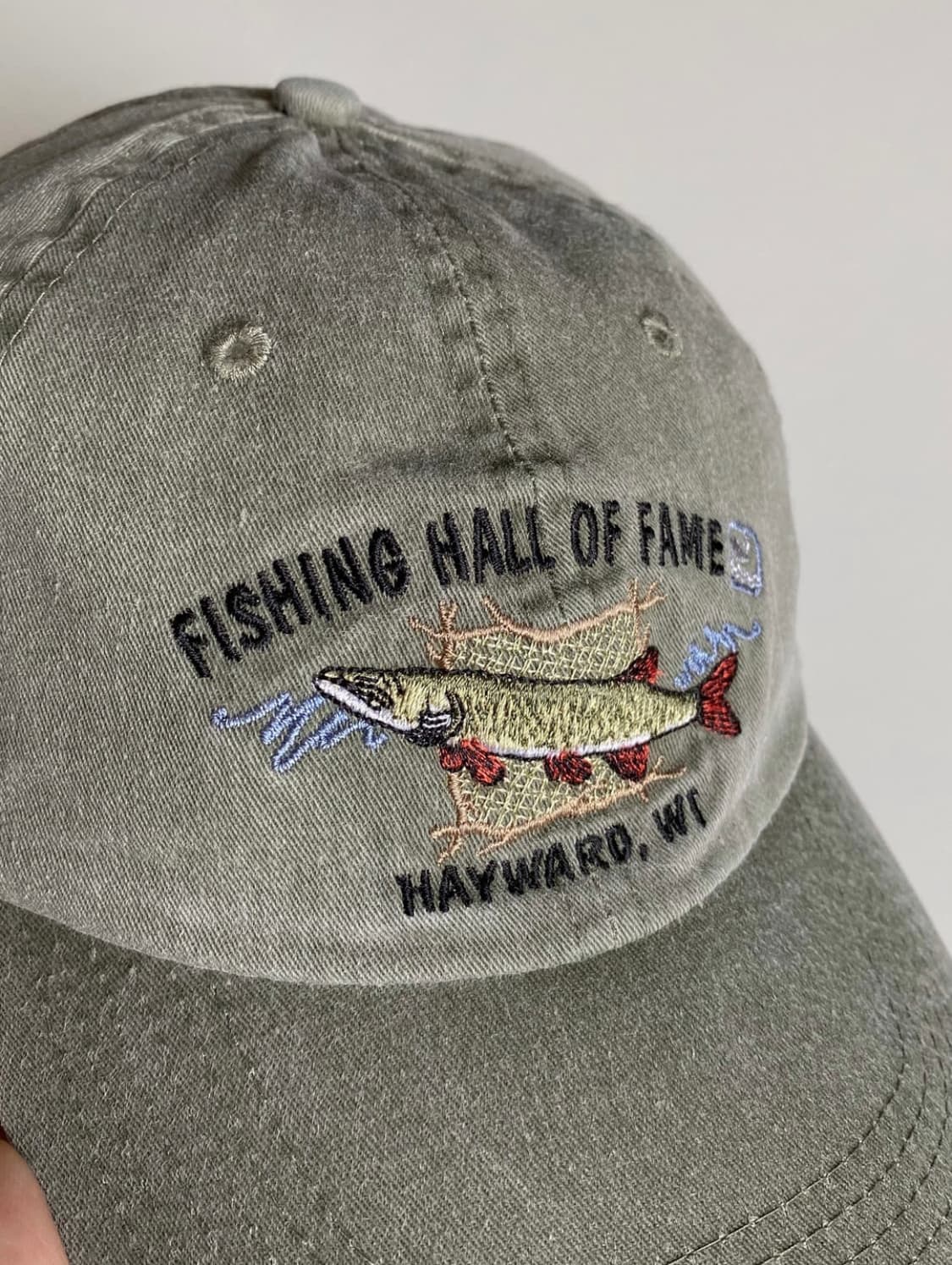 FISHING HALL OF FAME 빈티지 볼캡 모자 상품이미지3