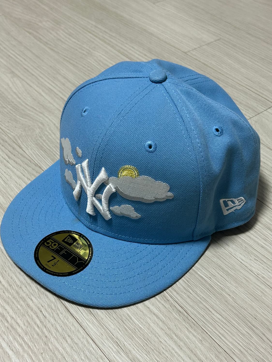 New era sky blue 59fifty 7 1/2 뉴에라 스냅백모자 상품이미지1