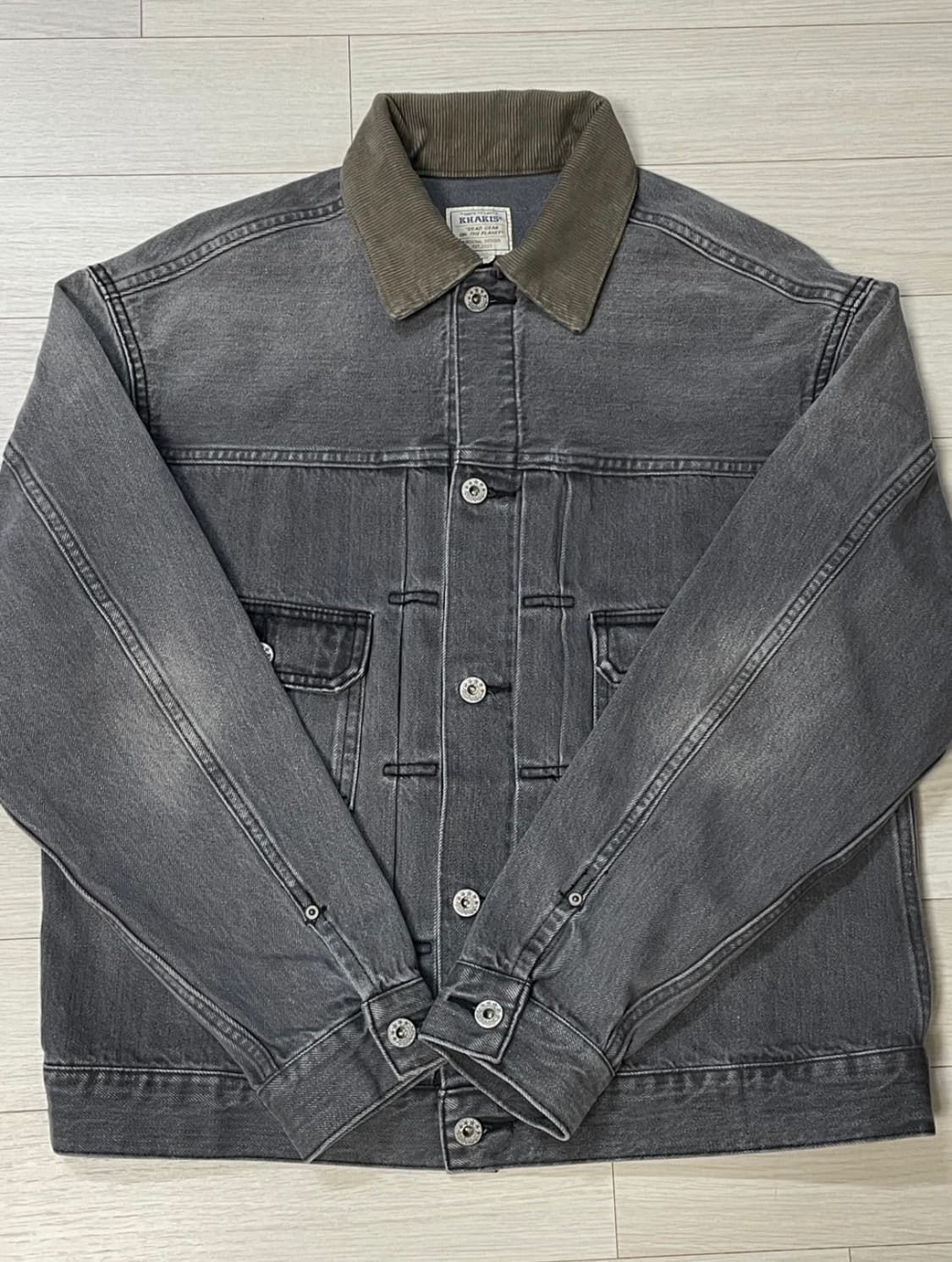 카키스 덩가리 데님자켓 S 새상품 상품이미지2
