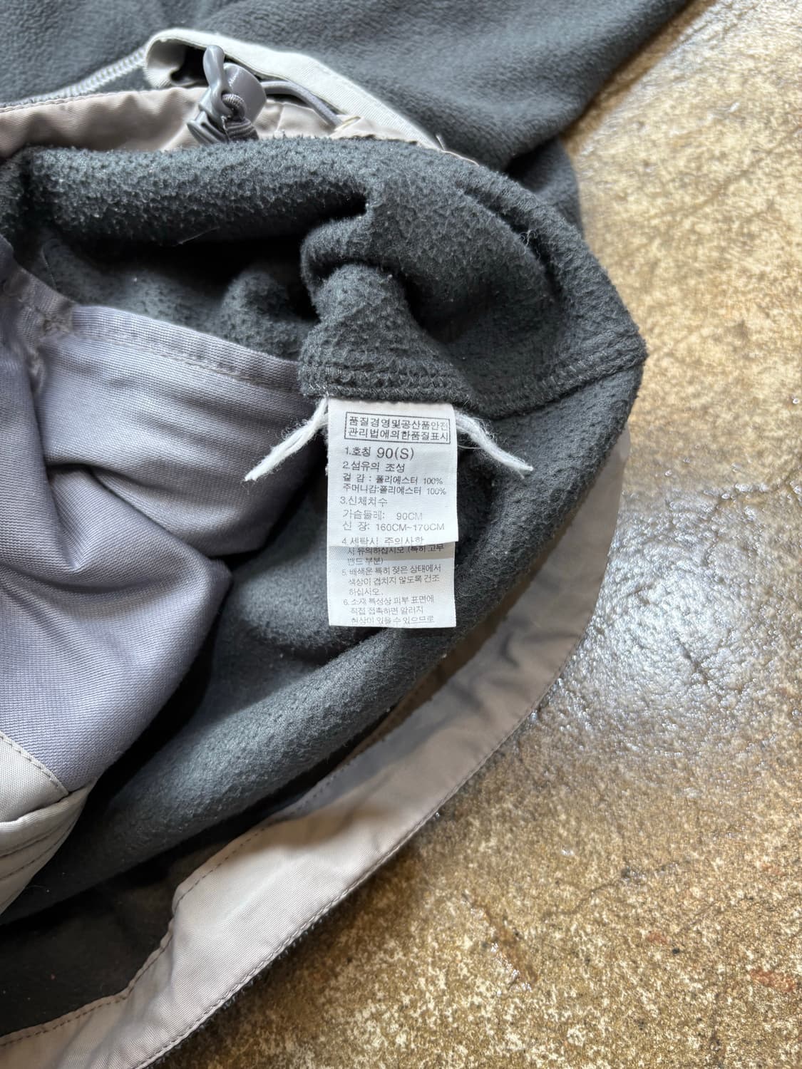 노스페이스 차콜 스티치 후드 플리스 상품이미지5