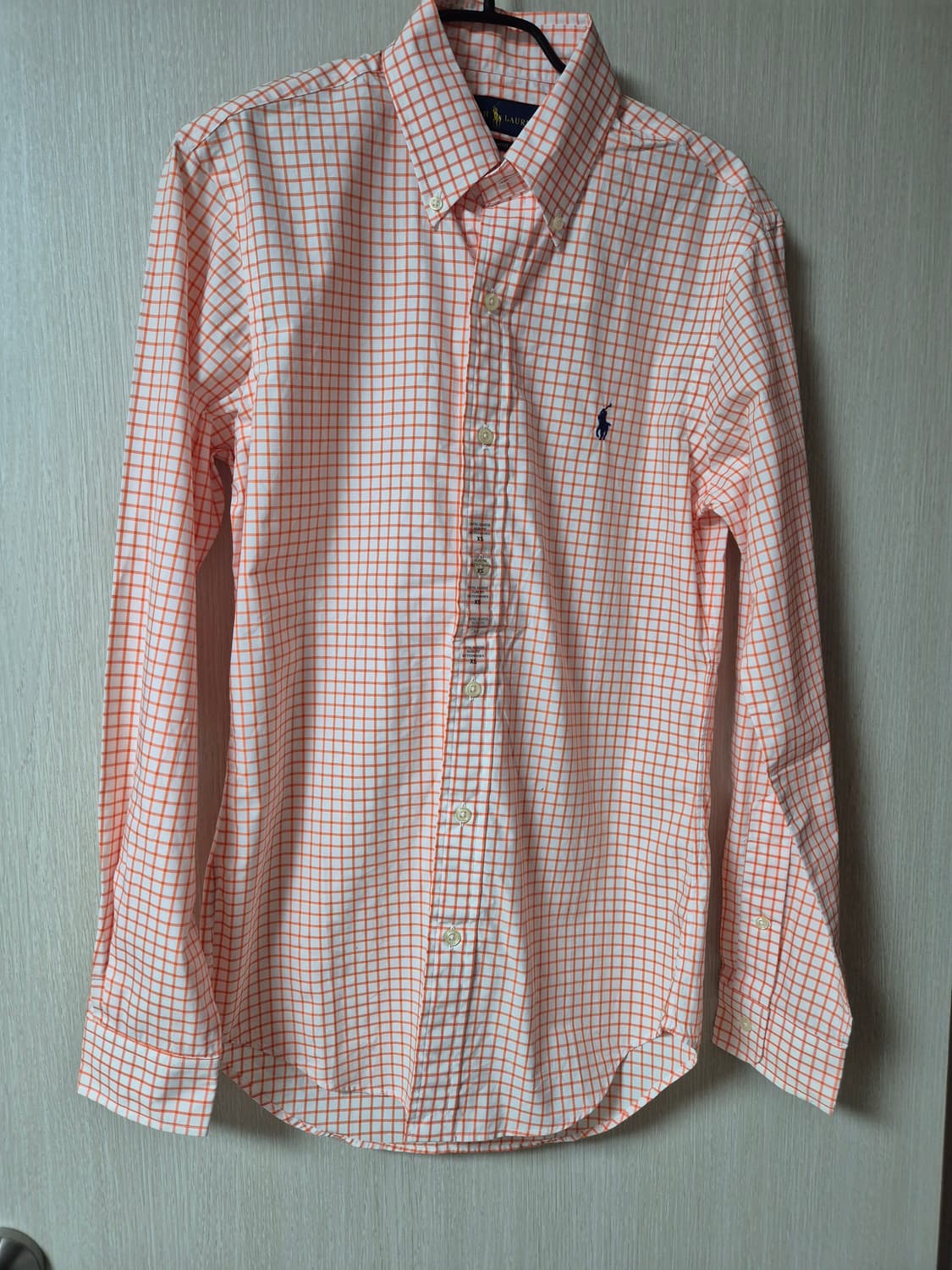 (새제품) 폴로 랄프로렌 깅엄 체크 셔츠 XS  (90) 상품이미지1