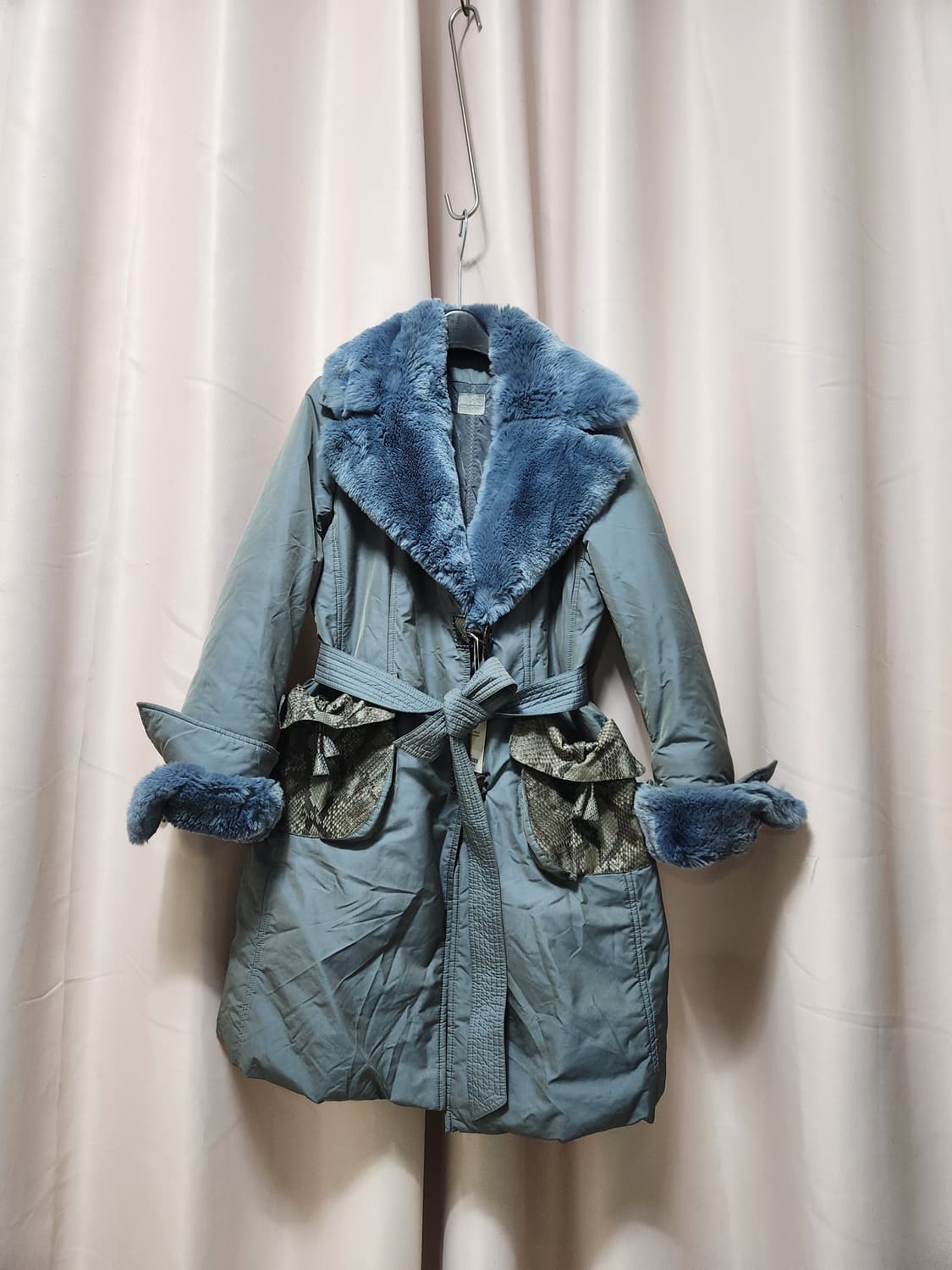 이태리원단FILLTHERM 손정환 토끼털퍼 패딩코트 상품이미지2