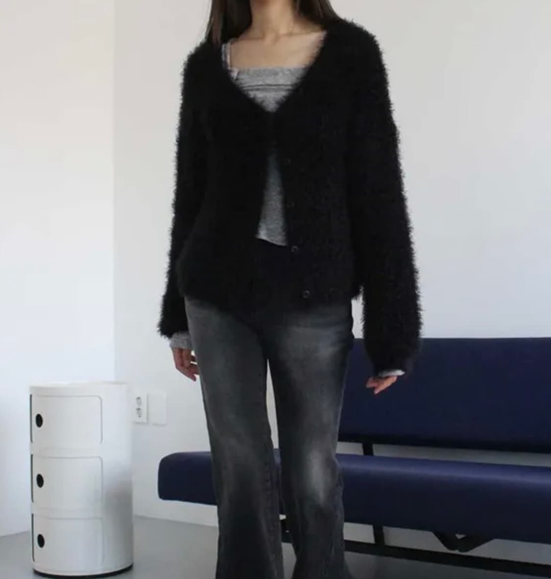 [새상품] 이오엔 앙고라 퍼 가다건 상품이미지2