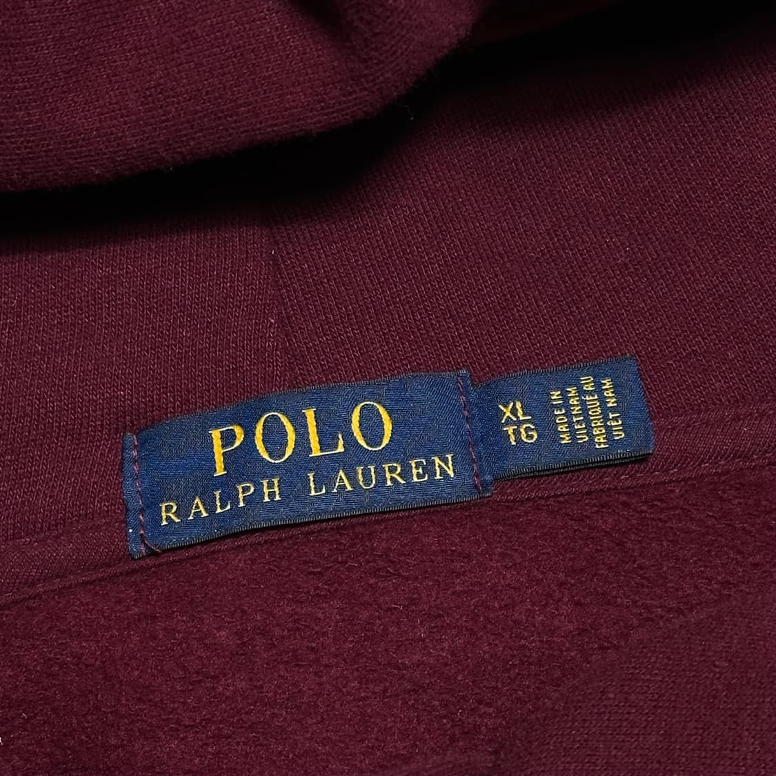 XL 폴로랄프로렌 버건디 후드티 상품이미지4