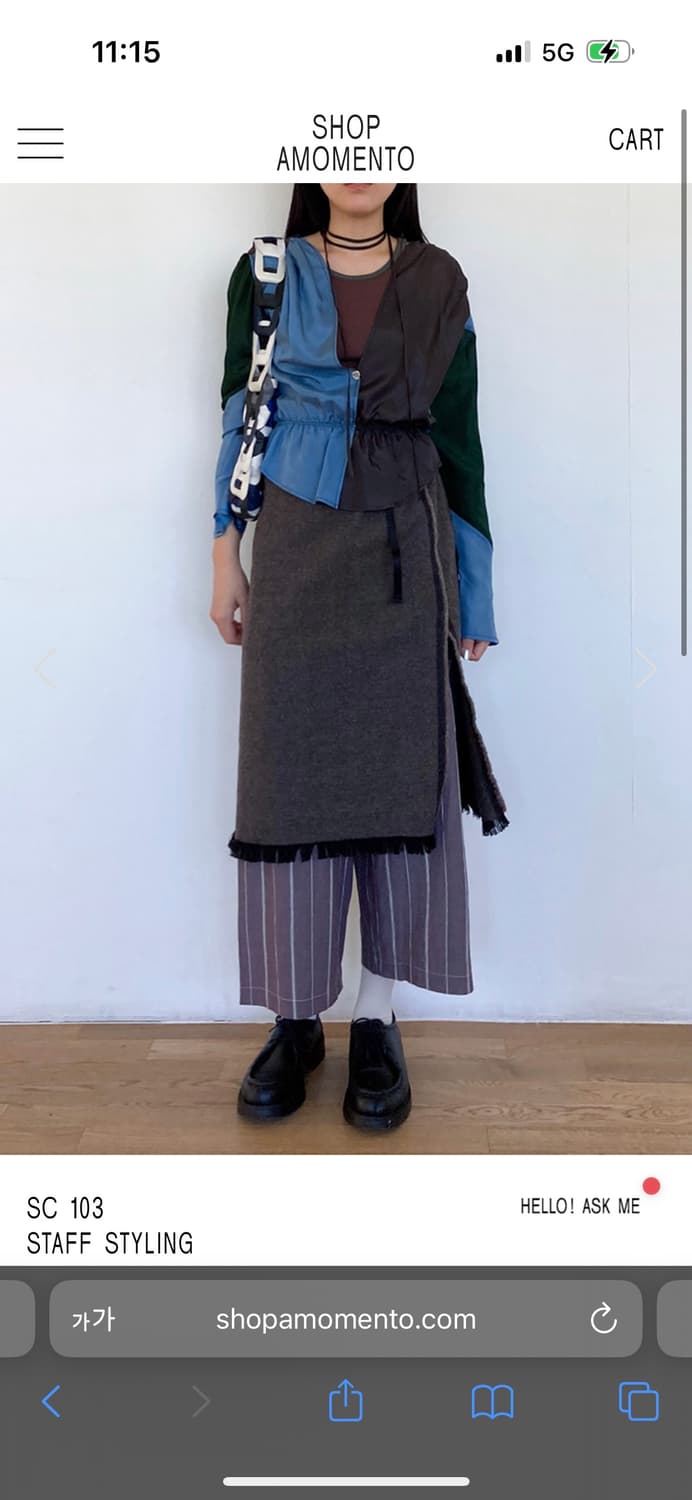 sc103 ASCENDER SKIRT IN ROCK 상품이미지3