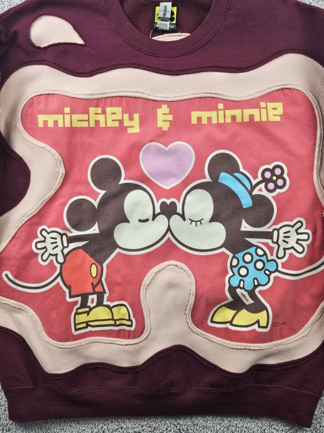 길단X디즈니 미키 아플리케 커스텀 맨투맨 스웻 셔츠 (XL)/ 10815 상품이미지7