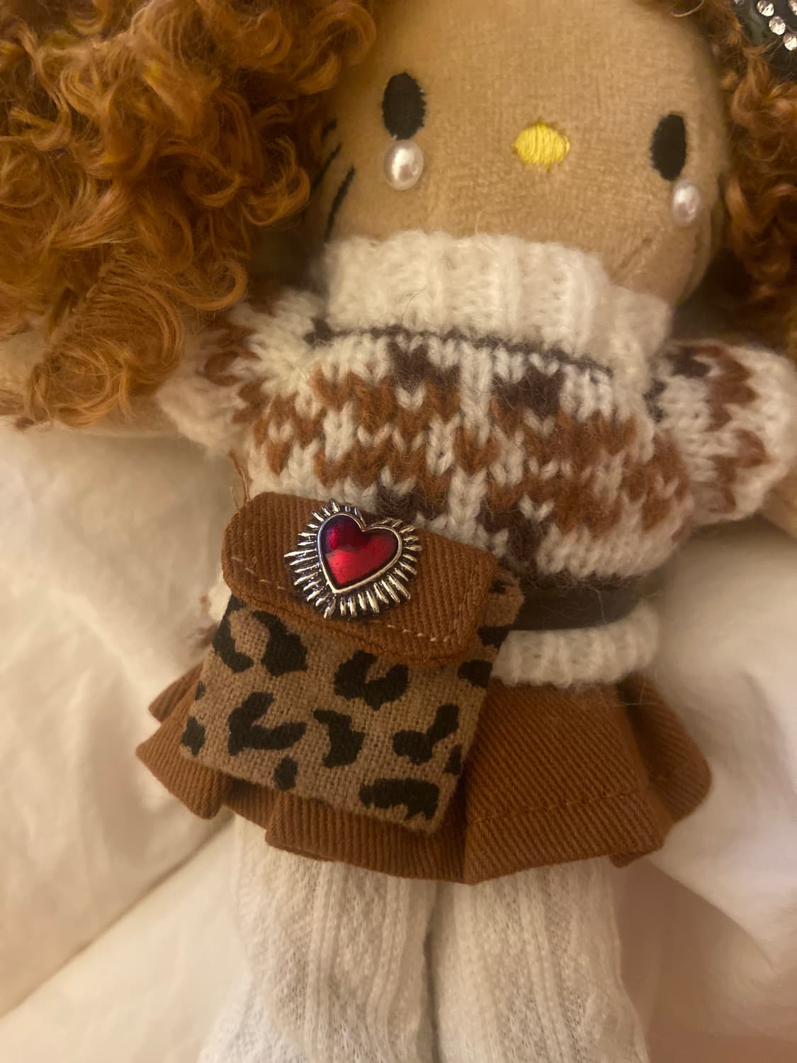 갸루 일본 키티 뽀글 태닝 롱다리 상품이미지4