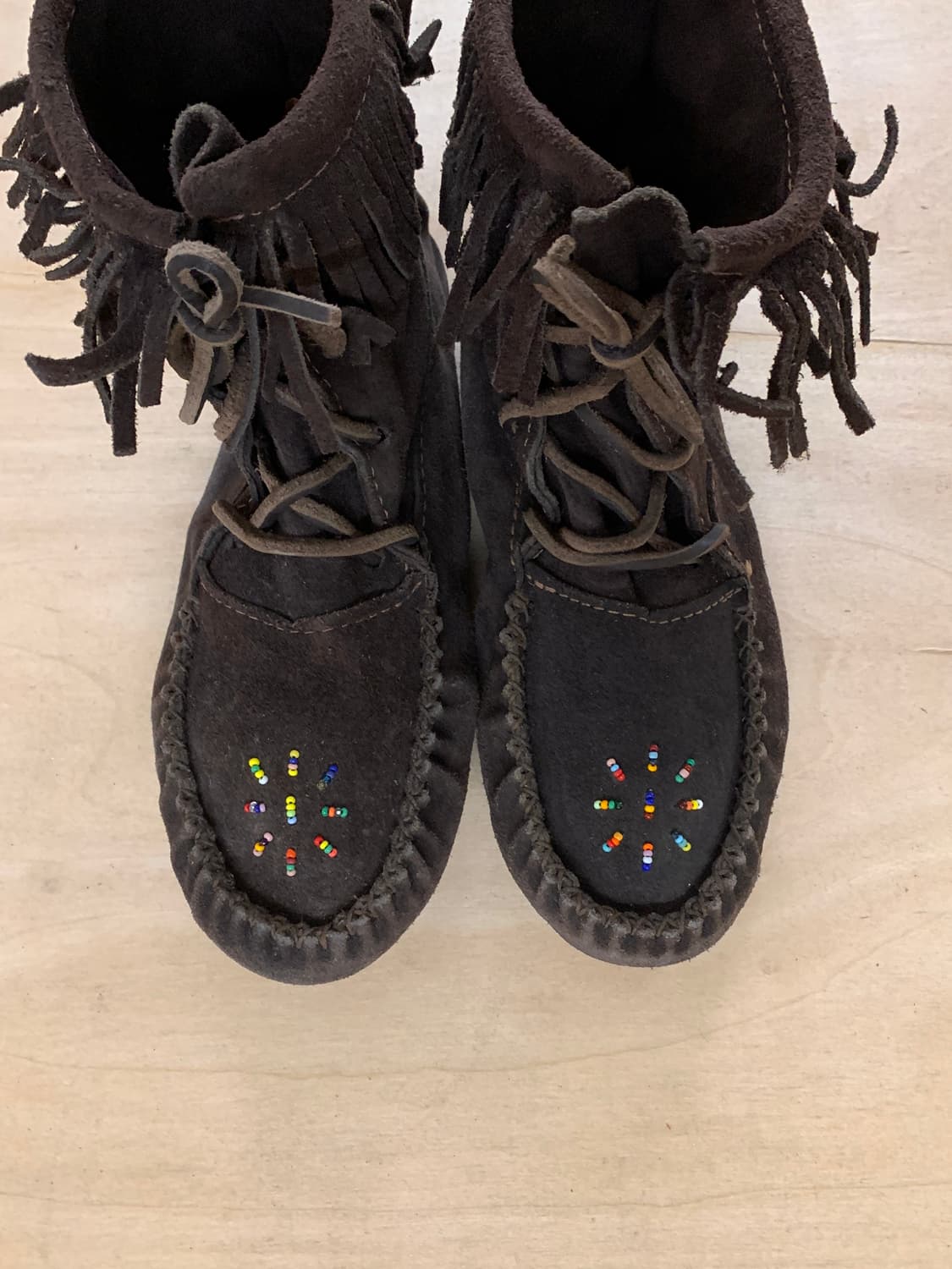 VTG suede fringe boots 빈티지 스웨이드 프린지부츠 상품이미지2