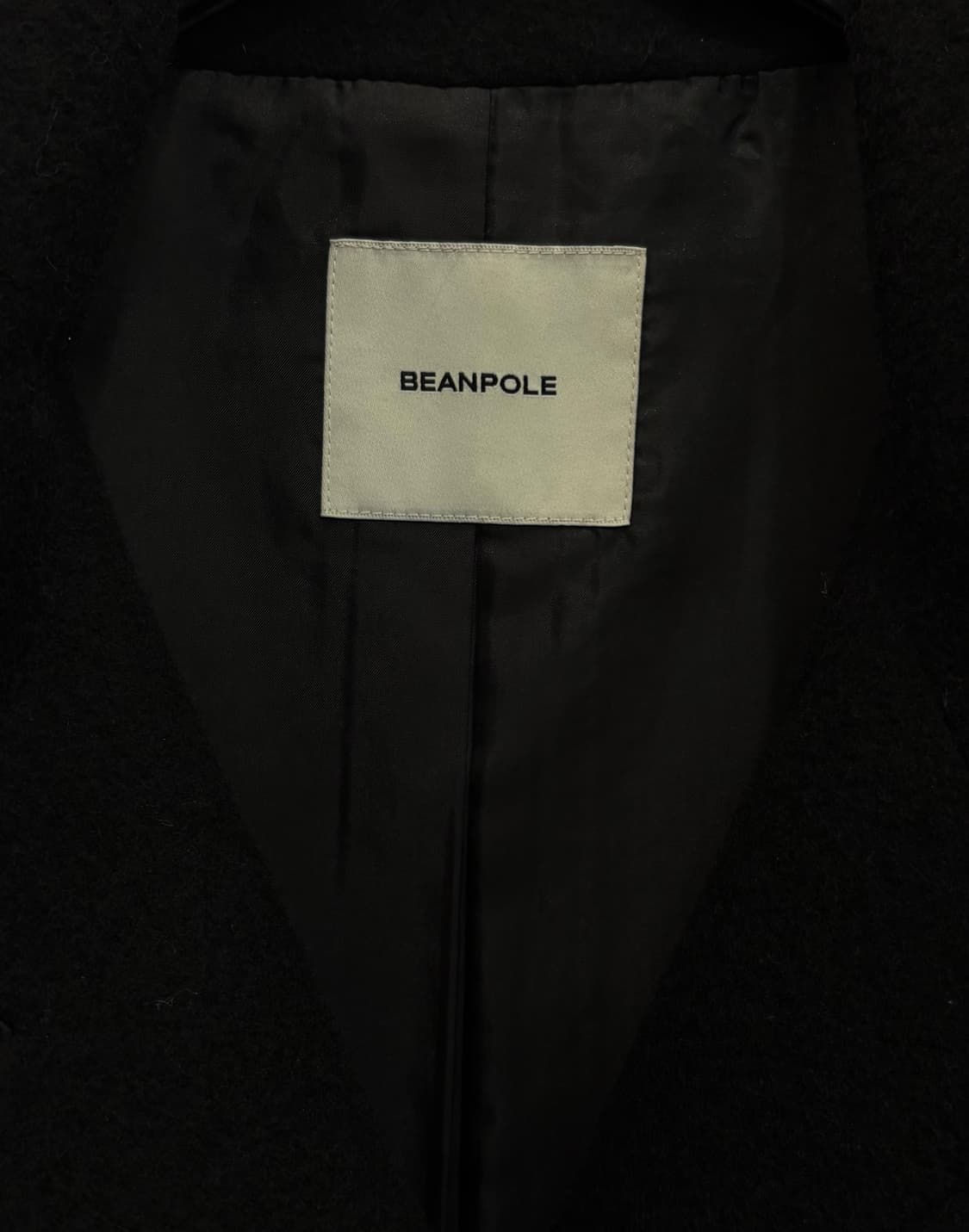 beanpole 핸드메이드 밴드넥 코트 블랙 상품이미지3