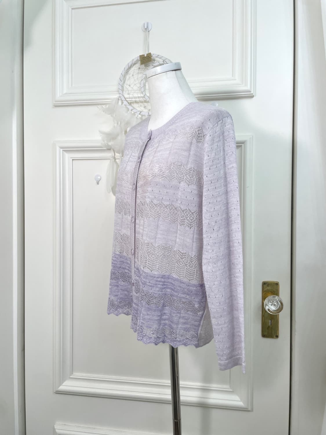 lavender gradation crochet cardigan 상품이미지2