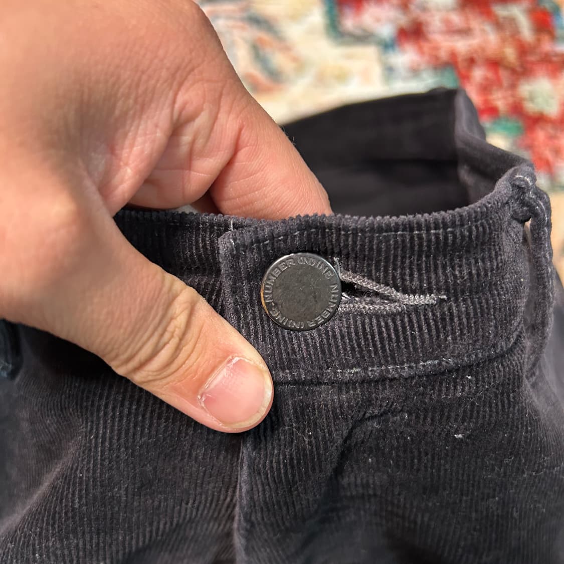 [33] 넘버나인 06AW 느와르(Noir) 코듀로이 지퍼 팬츠 상품이미지3