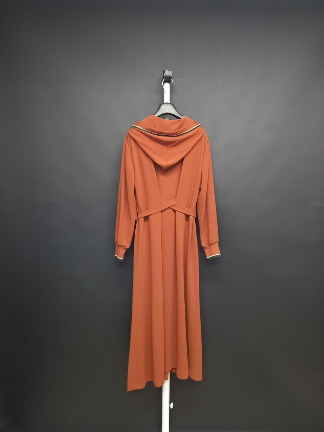 발렌시아 춘하추 쉬폰 후드 맥시 롱 원피스 F 44-66 상품이미지2