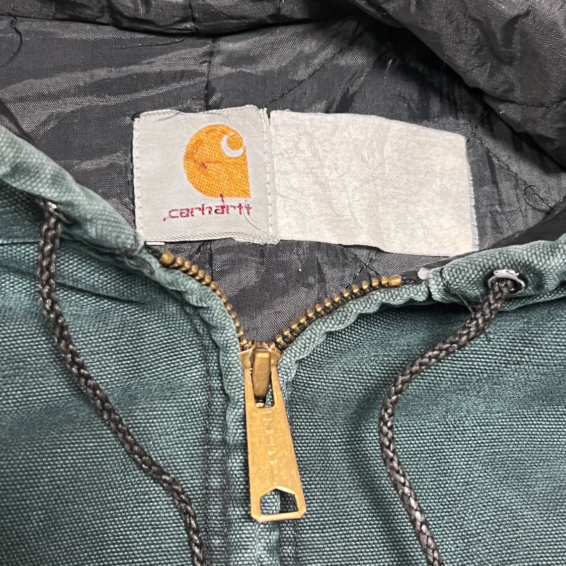 칼하트 덕 액티브 후드집업 그린 상품이미지2