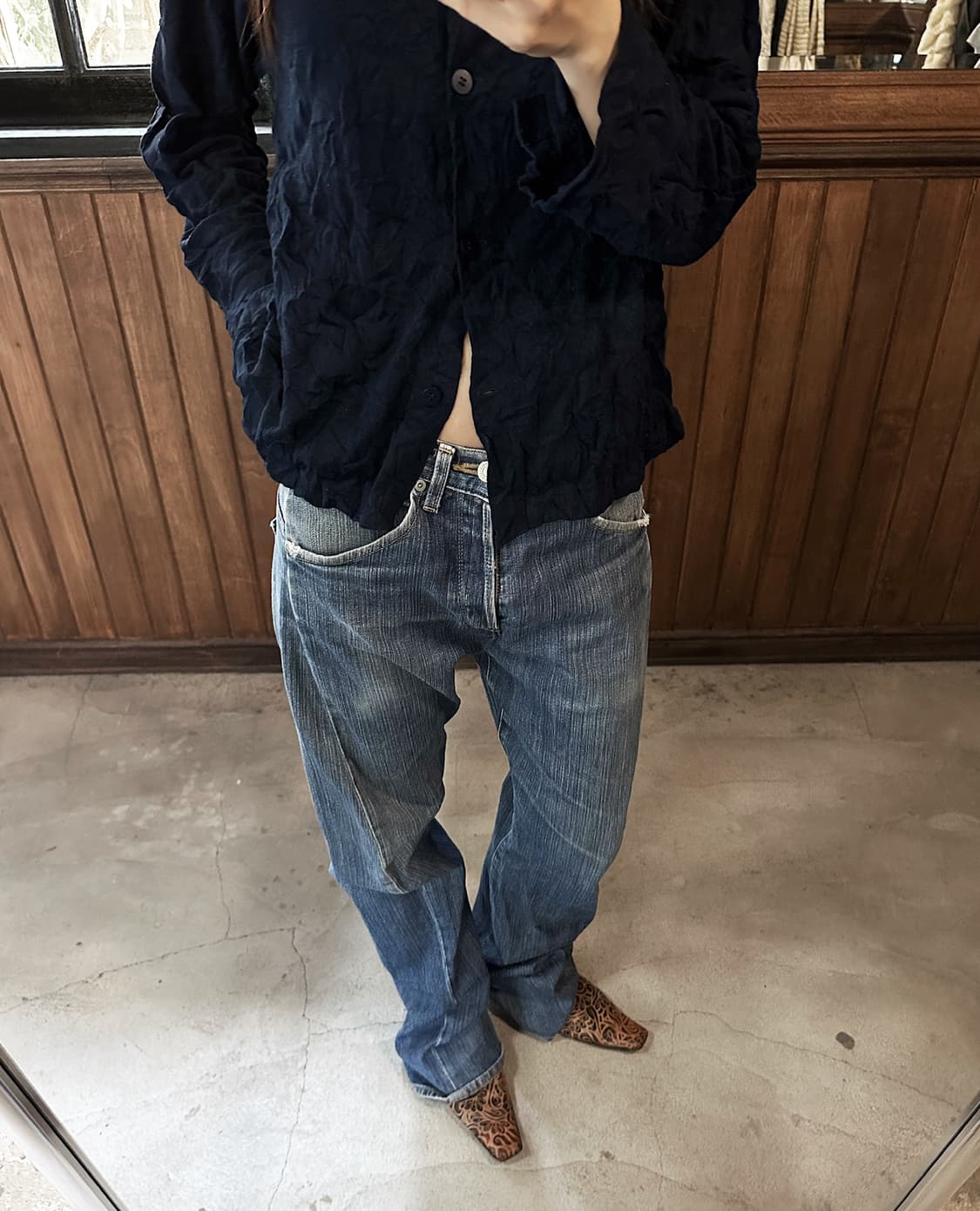 LEVI'S engineered regular blue jeans w30 상품이미지1