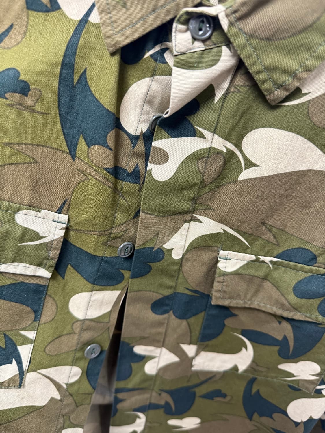 베이프 9부소매 셔츠 상품이미지3