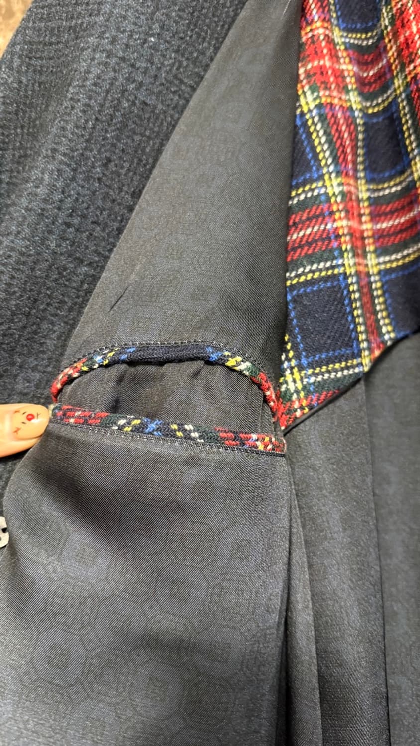 Massimo Piombo 모직 체크 남성 코트 48 상품이미지7