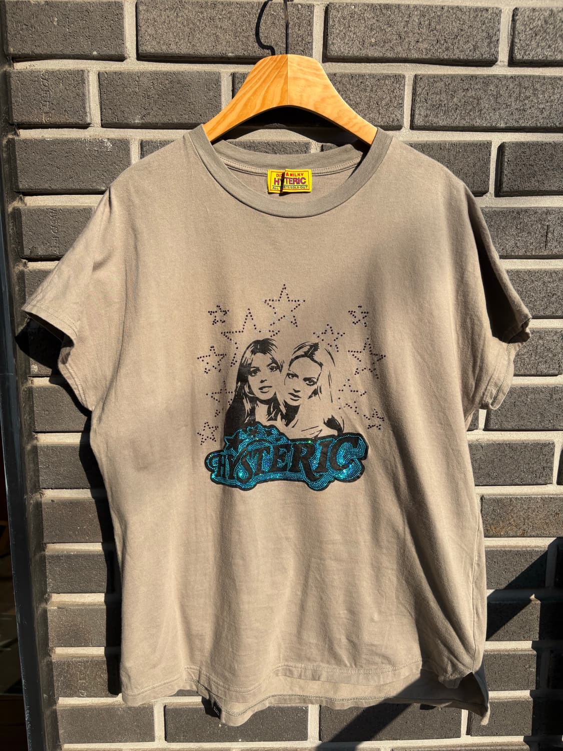 히스테릭글래머 카키 스팽글 티셔츠 상품이미지6