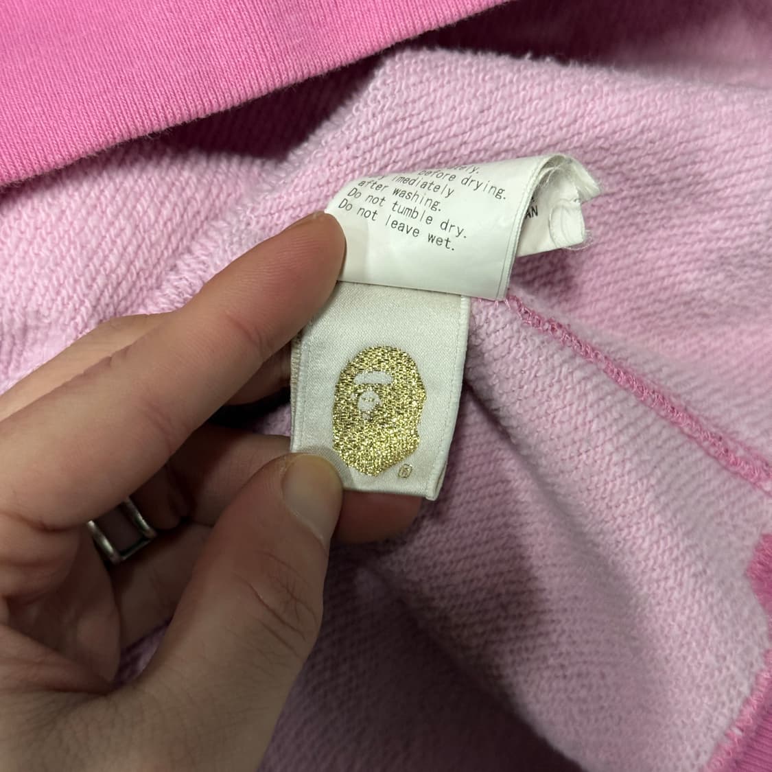 정품 베이프 OG ABC 핑크 카모 집업 후디 상품이미지9