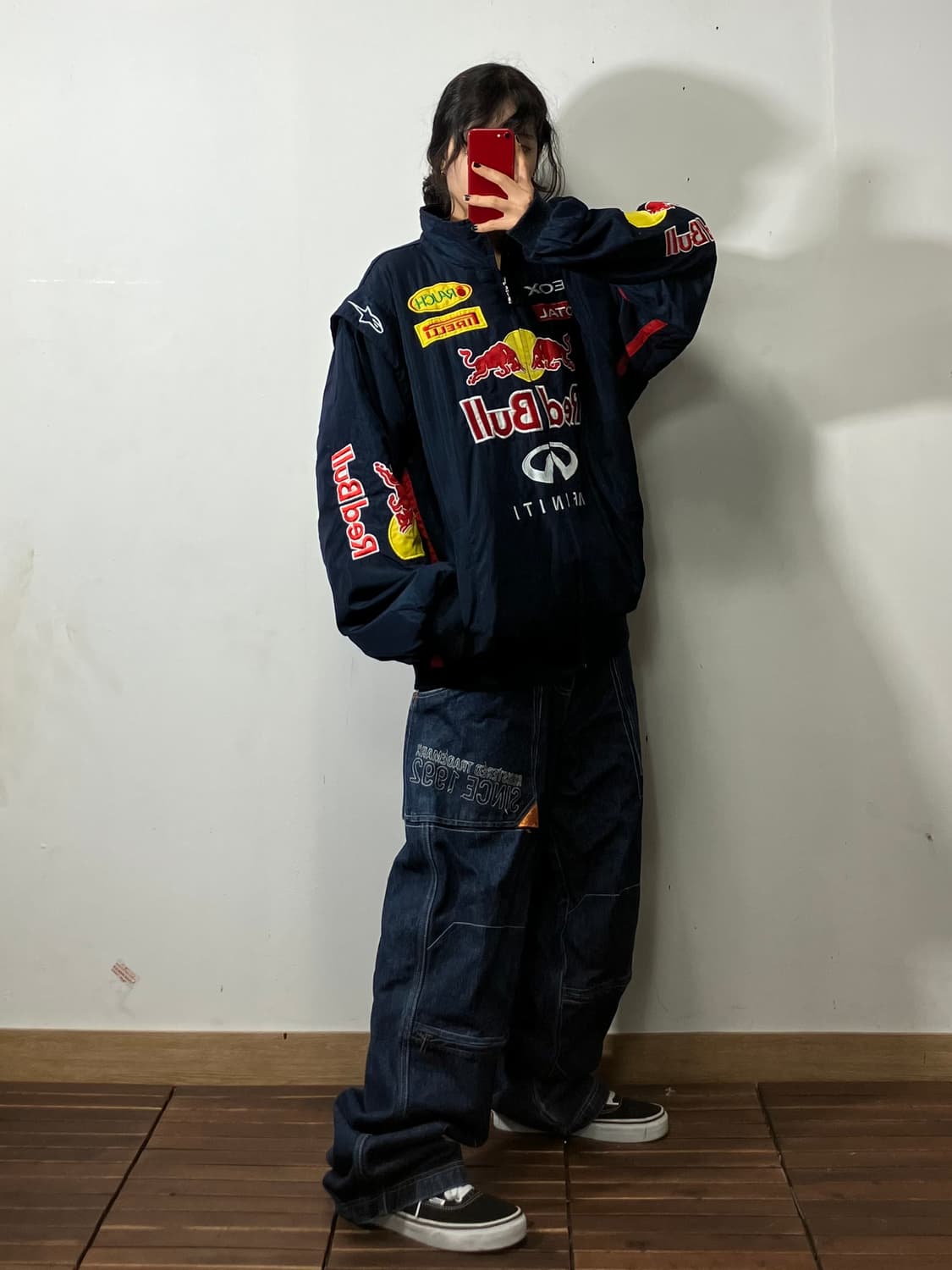 레드불 빅로고 바시티 자켓  상품이미지2