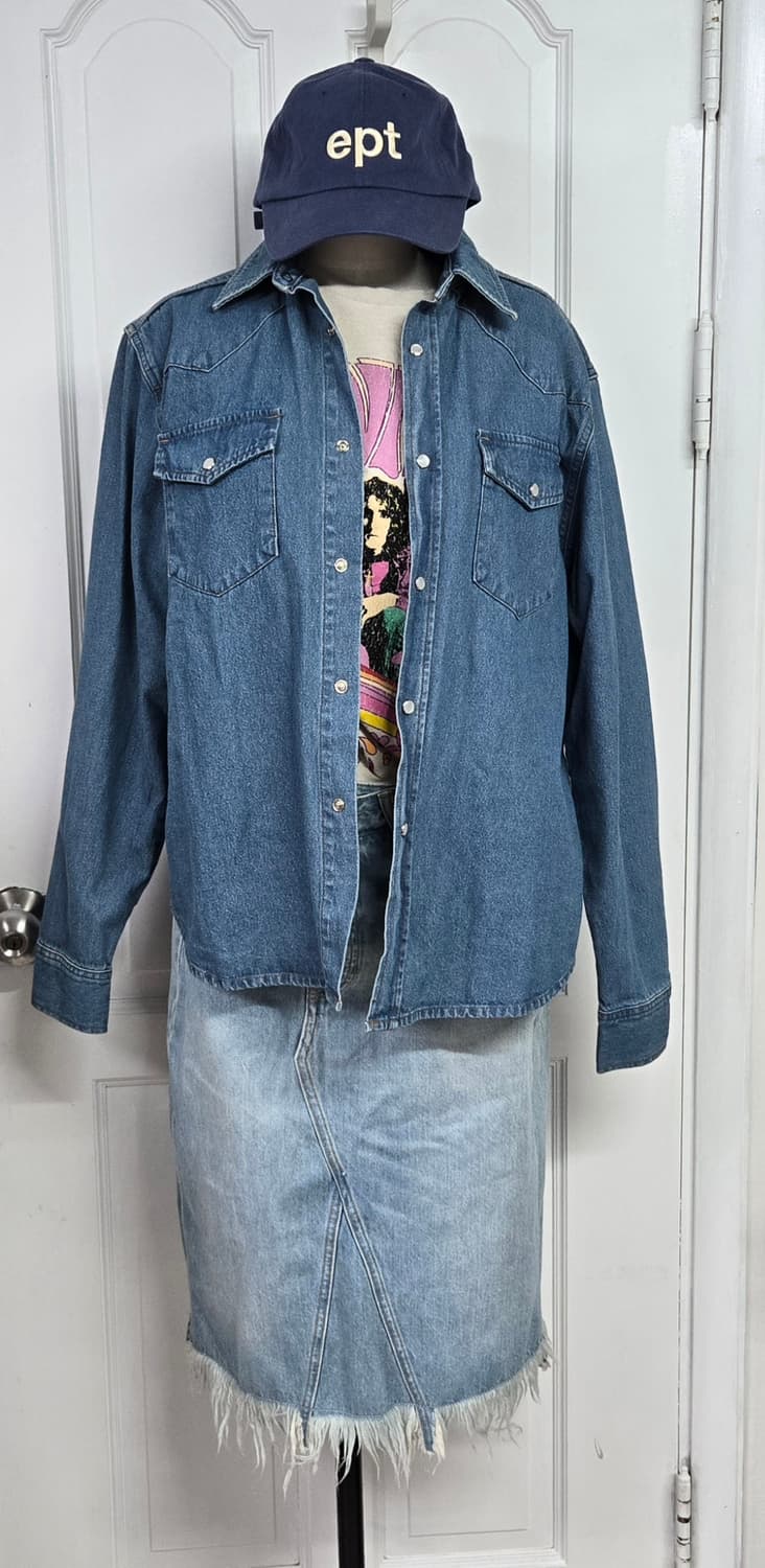 시야쥬 웨스턴 데님셔츠 상품이미지2