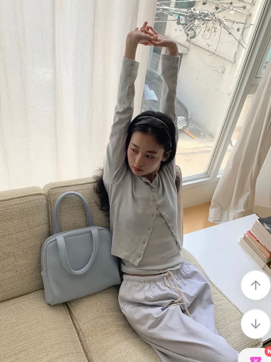 (새상품)메이비베이비 suku 가디건 슬리브리스 세트 상품이미지2