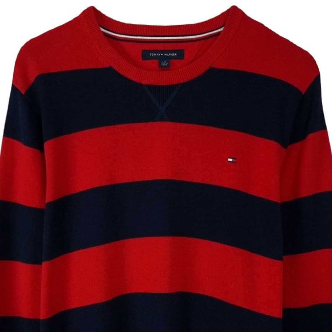 [타미힐피거] 스몰 로고 자수 볼드 스트라이프 니트 M19436 상품이미지4